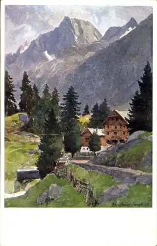 Künstler Ak Uderns Tirol Österreich, Zillertal, Breitlahner, Greiner