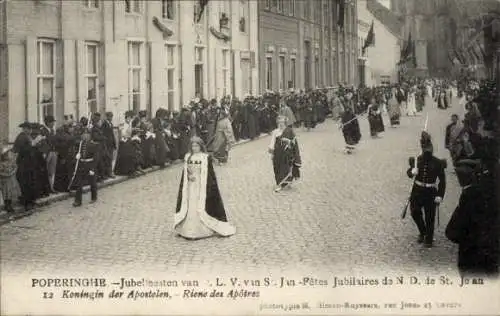 Ak Poperinghe Poperinge Westflandern, Jubelfeesten van O L. V. van St. Jan, Koningin der Apostolen