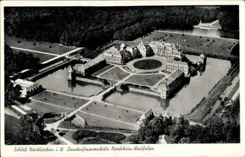 Ak Nordkirchen in Westfalen, Landesfinanzschule, Schloss, Luftbild