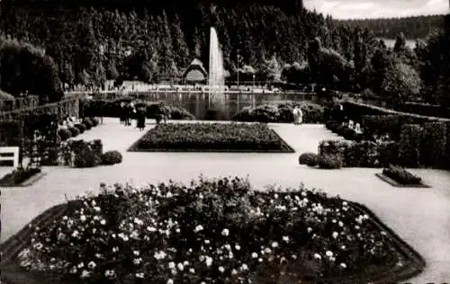 Ak Braunlage im Oberharz, Kurgarten, Fontäne