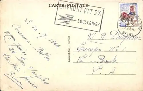 Ak Sainte Anne d'Auray Morbihan, Prozession zurück zur Basilika