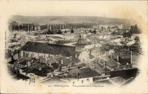 Ak Bar le Duc Meuse, Gesamtansicht der Unterstadt