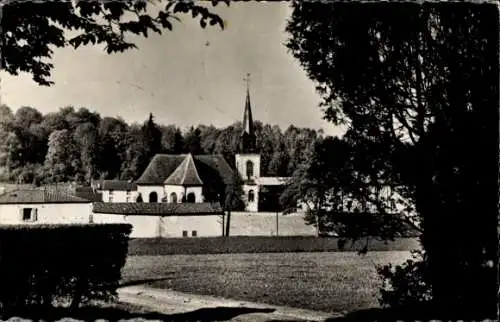 Ak Benoite Vaux Meuse, Wallfahrt, Blick auf die Kirche und das Kloster