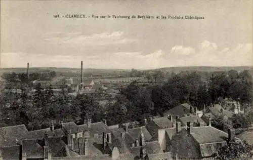 Ak Clamecy Nièvre, Faubourg de Bethleem, Chemikalien