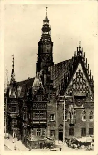 Foto Wrocław Breslau Schlesien, Rathaus