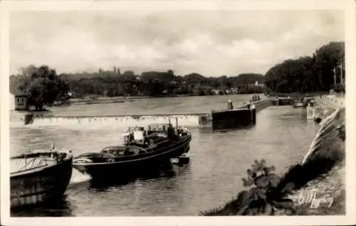 Ak Bois le Roi Seine-et-Marne, Barrage, Ecluse de Sermaize