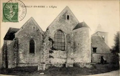 Ak Chailly en Bière Seine et Marne, Kirche