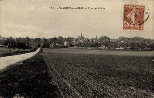 Ak Chaumes en Brie Seine et Marne, Gesamtansicht