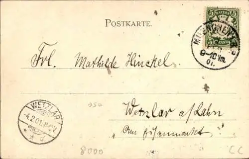 Ak München, Blick von der Maximiliansbrücke gegen Süden