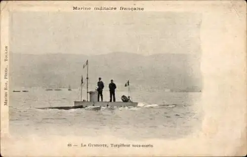 Ak Französisches Kriegsschiff, U-Boot Gymnote