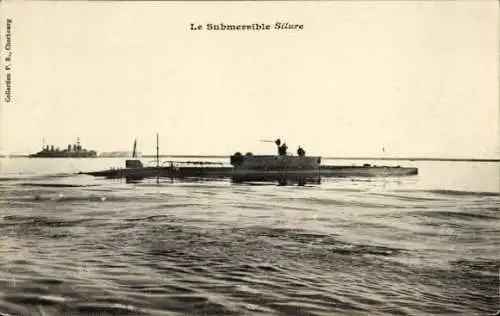 Ak Französisches Kriegsschiff, U-Boot Silure