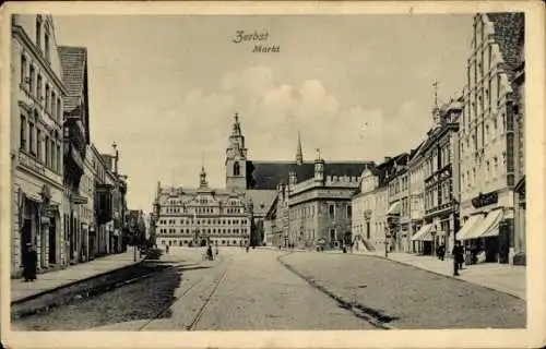 Ak Zerbst in Anhalt, Markt