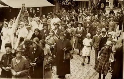 Foto Ak Kevelaer am Niederrhein, Prozession 1930