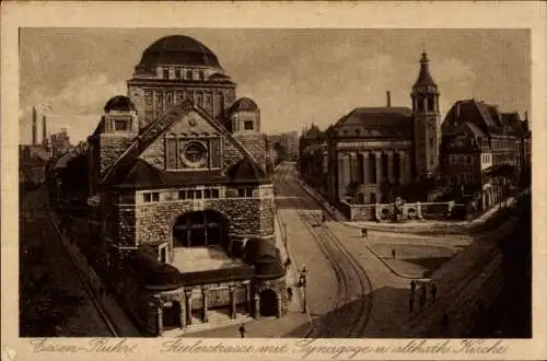 Judaika Ak Essen im Ruhrgebiet, Steelerstraße, Synagoge, altkatholische Kirche