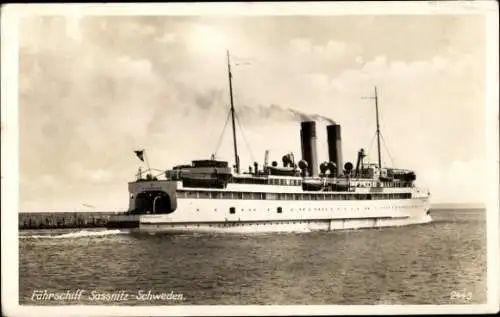 Ak Fährschiff Sassnitz-Schweden