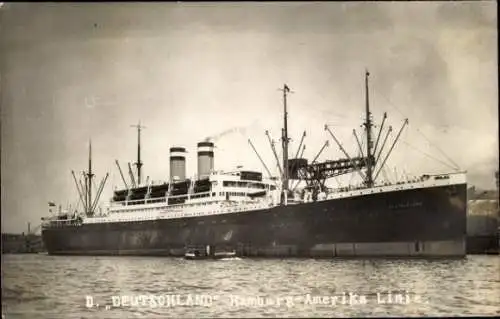 Foto Ak Dampfschiff Deutschland, Hamburg Amerika Linie, HAPAG