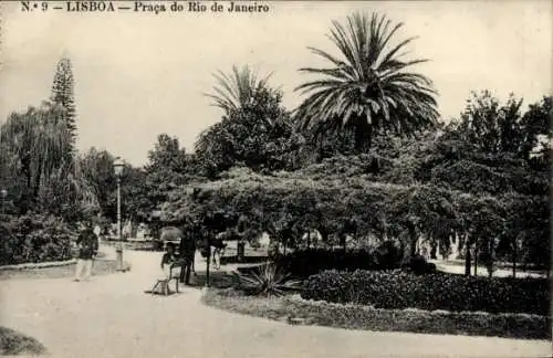 Ak Lisboa Lissabon Portugal, Praca do Rio de Janeiro