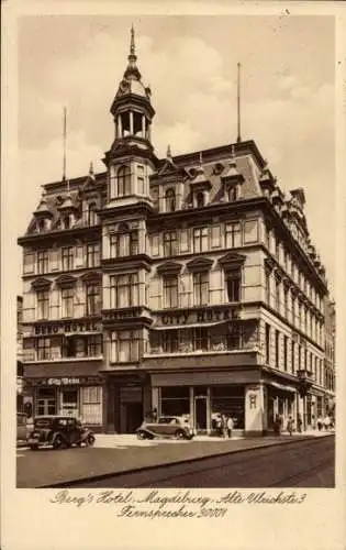 Ak Magdeburg, Bergs Hotel, City Hotel, Alte Ulrichstraße 3