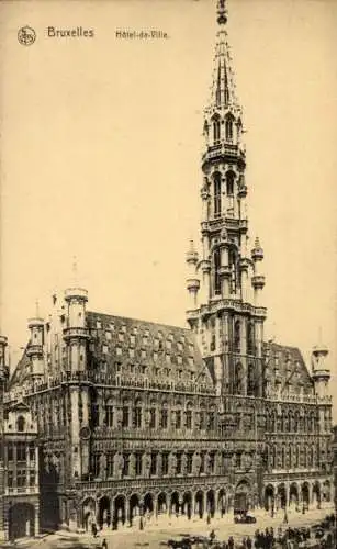 Ak Bruxelles Brüssel, Rathaus