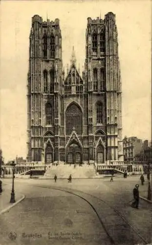 Ak Bruxelles Brüssel, Kirche Sainte Gudule