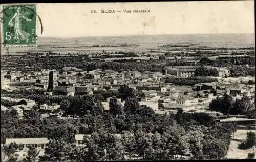 Ak Blida Algerien, Gesamtansicht