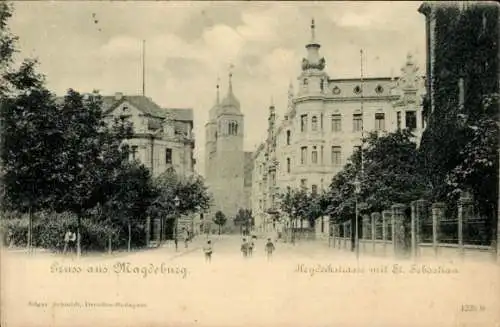 Ak Magdeburg an der Elbe, Heydeckstraße, Sankt-Sebastian