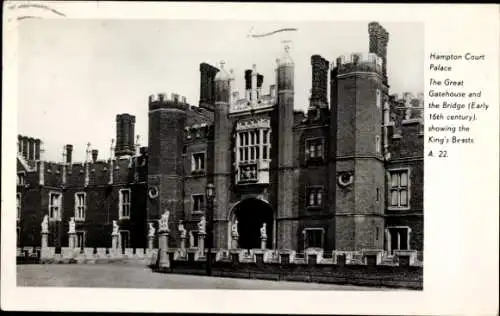 Ak Richmond upon Thames London England, Hampton-Court-Palace