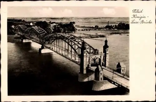 Ak Sowjetsk Tilsit in Ostpreußen, Blick auf die Königin Luise Brücke