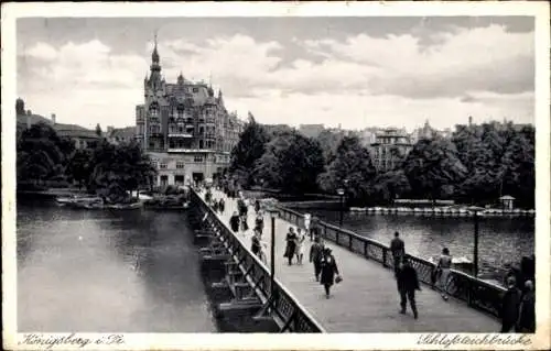 Ak Kaliningrad Königsberg Ostpreußen, Schlossteichbrücke