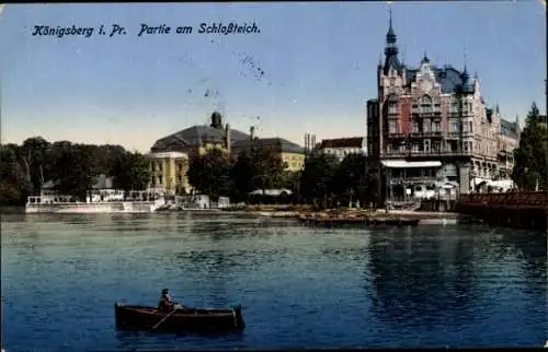 Ak Kaliningrad Königsberg Ostpreußen, Schlossteich