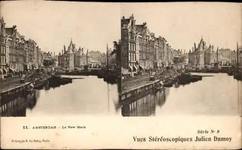 Stereo Ak Amsterdam Nordholland Niederlande, Nieuwmarkt