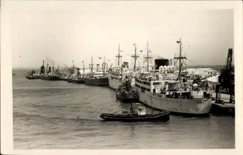 Ak Cádiz Andalusien, Hafen, Schiffe