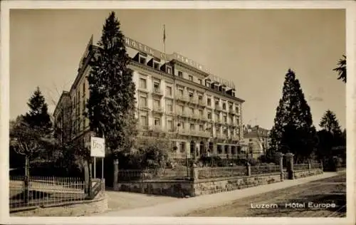 Ak Luzern Stadt Schweiz, Hotel Europe