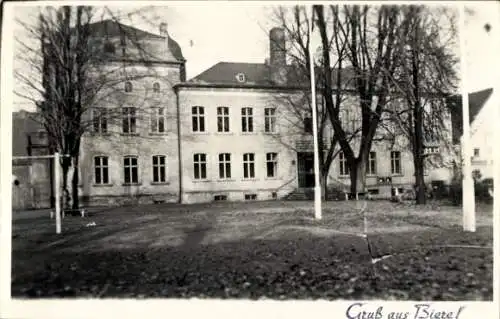 Foto Ak Biere Bördeland im Salzlandkreis, Gebäudeansicht