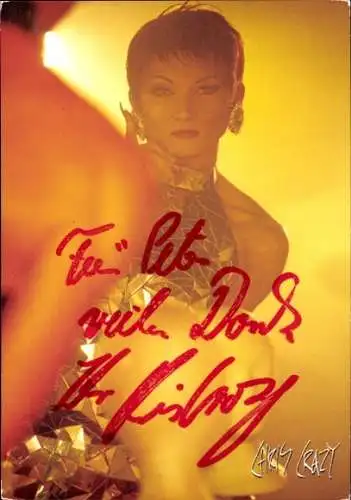 Ak Sängerin Chris Crazy, Portrait, Autogramm