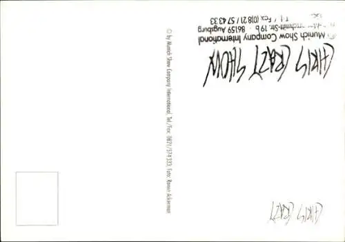 Ak Sängerin Chris Crazy, Portrait, Autogramm