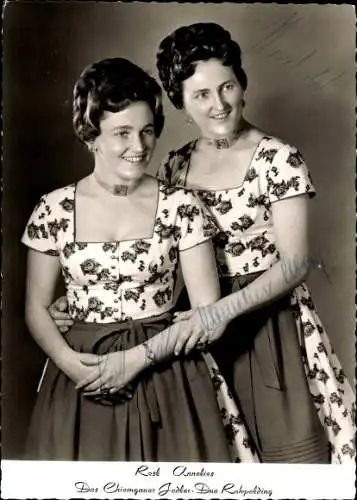 Ak Das Chiemgauer Jodler-Duo, Portrait, Autogramme