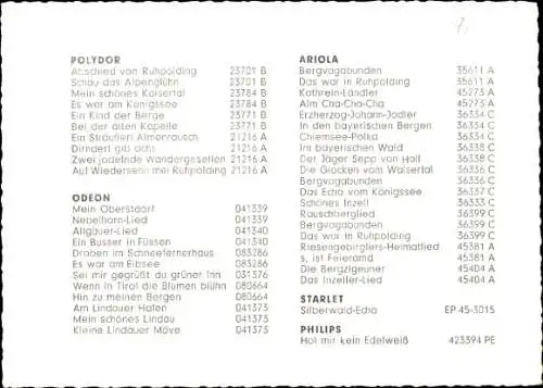 Ak Das Chiemgauer Jodler-Duo, Portrait, Autogramme