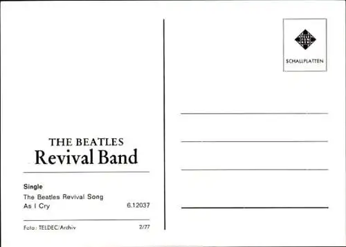 Ak Musikgruppe The Beatles Revival Band, Gruppenbild, Autogramme