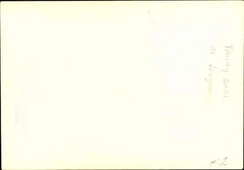 Ak Sängerin Fanny Daal, Portrait, Autogramme