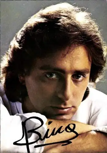 Ak Sänger Bino, Portrait, Autogramm