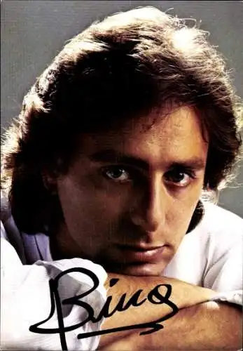 Ak Sänger Bino, Portrait, Autogramm