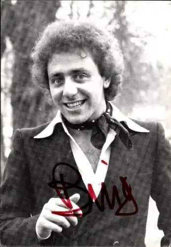 Ak Sänger Bino, Portrait, Autogramm