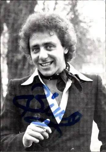 Ak Sänger Bino, Portrait, Autogramm