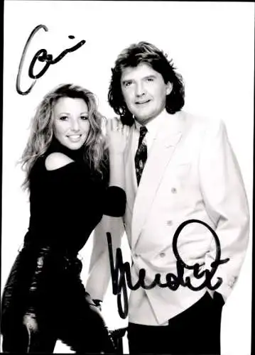 Ak Sänger Bernd Clüver & Carin, Portrait, Autogramme
