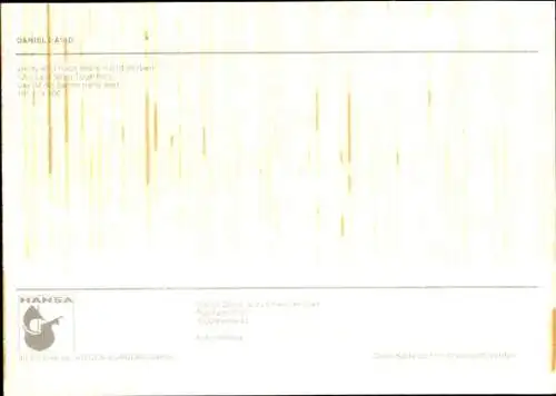 Ak Sänger Daniel David, Portrait, Autogramm