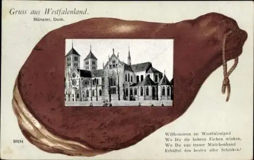 Ak Münster in Westfalen, Dom, Westfalenland, Geldbeutel