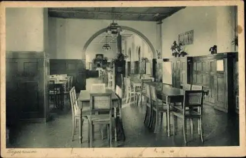 Ak Hersbruck in Mittelfranken, Lungenheilstätte Engeltal, Tagesraum