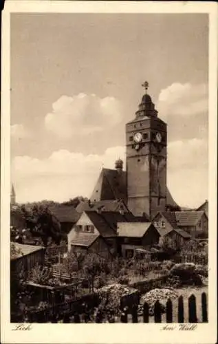 Ak Lich in Hessen, Wall, Turm