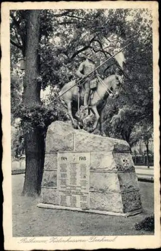 Ak Rathenow im Havelland, Zietenhusaren-Denkmal